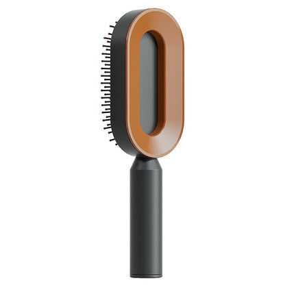 Self Cleaning Hair Brush key Cleaning Hair Loss Airbag Massage Scalp Comb Anti-Static Hairbrush