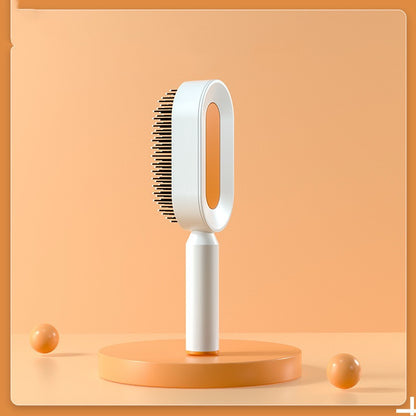 Self Cleaning Hair Brush key Cleaning Hair Loss Airbag Massage Scalp Comb Anti-Static Hairbrush